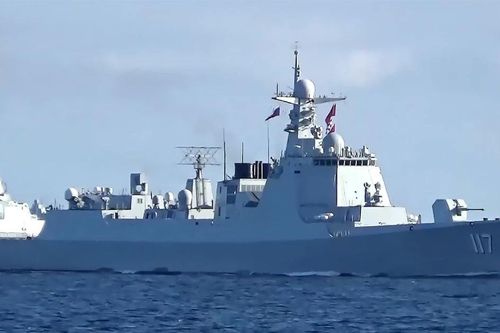 Nga và Trung Quốc điều nhiều tàu chiến, khu trục tham gia tập trận trên biển