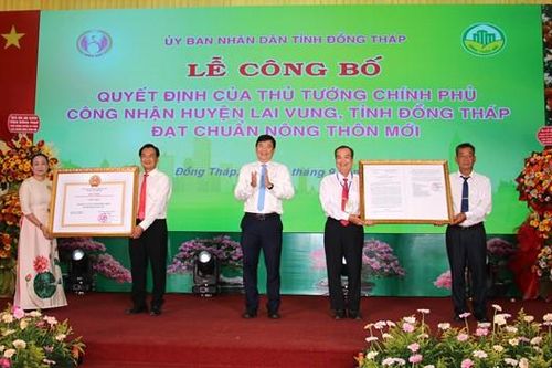 Huyện Lai Vung đạt chuẩn nông thôn mới