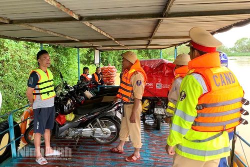 Công an huyện Gia Viễn chủ động, sẵn sàng ứng phó với mưa lũ