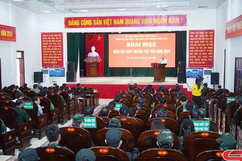 Khai mạc diễn tập khu vực phòng thủ huyện Phù Yên năm 2024