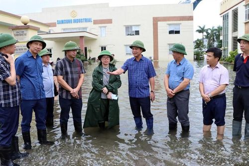 Bắc Ninh: Khắc phục chống ngập cho Samsung, phát lệnh báo động 3 trên sông Thái Bình