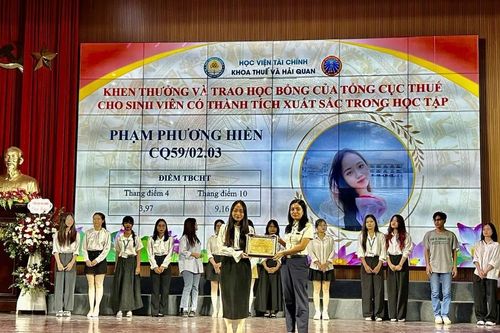 Tổng cục Thuế trao 15 suất học bổng cho sinh viên Học viện Tài chính
