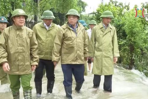 Giám đốc CATP kiểm tra công tác chống lũ tại Mỹ Đức
