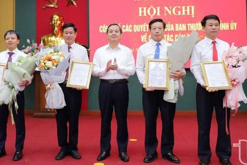 Điều động, chỉ định Bí thư Huyện ủy giữ chức Bí thư Thành ủy, bổ nhiệm Phó Giám đốc Sở