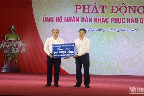 Cao Bằng: Hơn 13 tỷ đồng và nhiều hiện vật giúp người dân khắc phục hậu quả thiên tai
