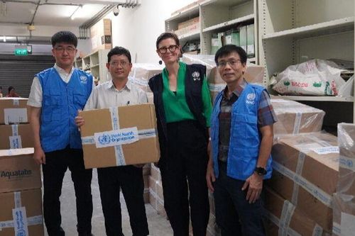 WHO hỗ trợ một triệu viên khử trùng nước cho vùng bị bão, lũ