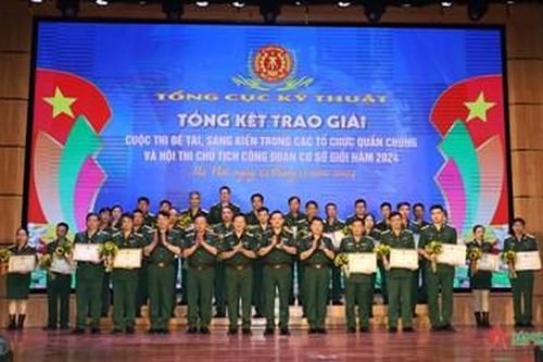 203 đề tài, sáng kiến tham gia Cuộc thi đề tài, sáng kiến trong các tổ chức quần chúng Tổng cục Kỹ thuật
