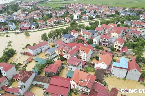 Ngập còn tiếp diễn nhiều ngày tới ở Hà Nội, do sông Hồng thoát lũ chậm