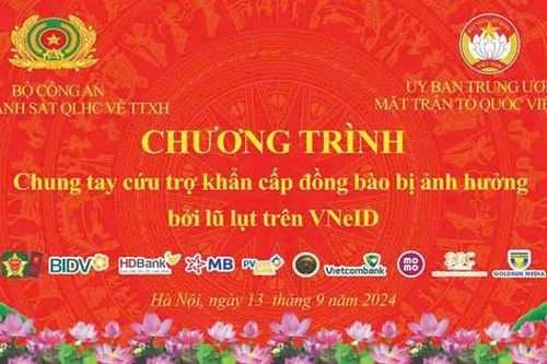 Bộ Công an triển khai chương trình chung tay cứu trợ khẩn cấp đồng bào bị ảnh hưởng bởi lũ lụt trên VNeID