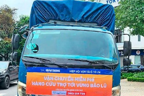 Thiết lập cầu vận chuyển miễn phí hàng cứu trợ bão lũ