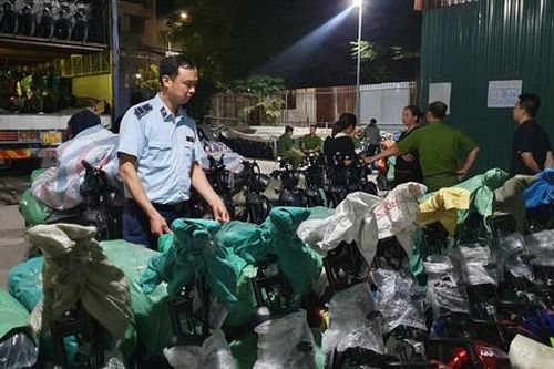 Tịch thu 230 xe đạp điện không nguồn gốc, xuất xứ tại Hưng Yên