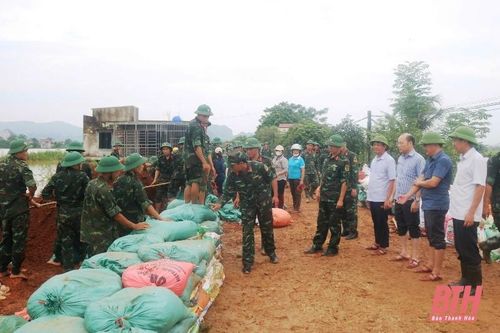 Tập trung khắc phục sự cố thấm dột đê sông Hoạt