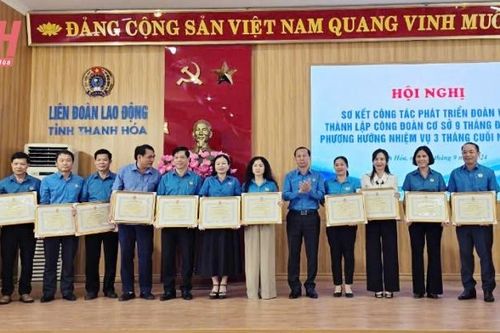 Thành lập mới 93 công đoàn cơ sở, nghiệp đoàn cơ sở, phát triển 19.519 đoàn viên