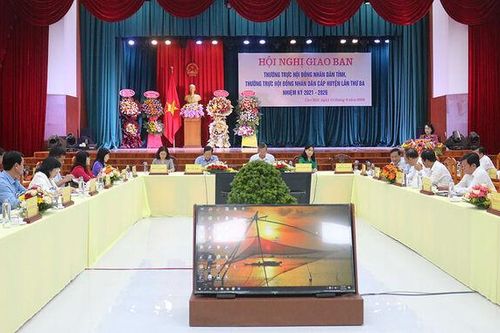 Giao ban Thường trực HĐND tỉnh, huyện lần thứ 3