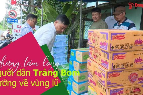 Những tấm lòng người dân Trảng Bom hướng về vùng lũ