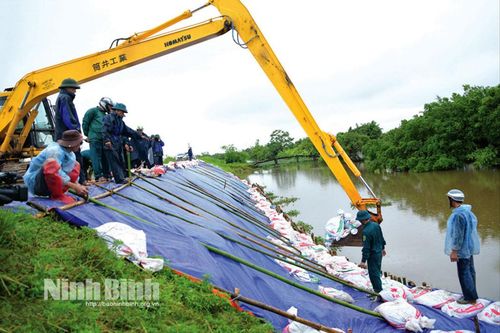 Bảo đảm an toàn hệ thống đê ứng phó với mưa lũ