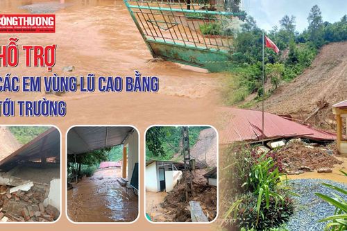 Tạp chí Công Thương kêu gọi hỗ trợ các trường học bị thiệt hại do bão lũ tại Cao Bằng