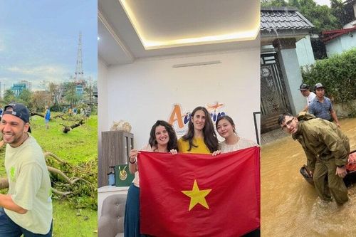Những khách Tây xông xáo cứu trợ, tiếp tế người dân Việt trong vùng bão lũ