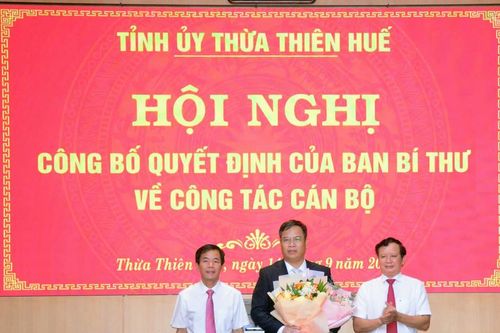 Thừa Thiên - Huế có tân Phó Bí thư Tỉnh ủy