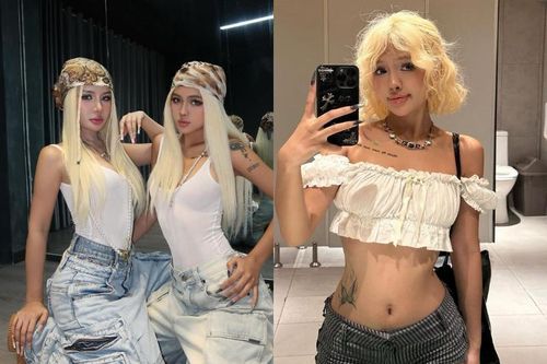 Xuân Ca khoe 'chị em sinh đôi', sắc vóc cực bốc lửa