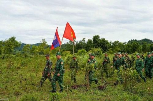 Việt Nam và Lào tổ chức tuần tra song phương biên giới hai nước