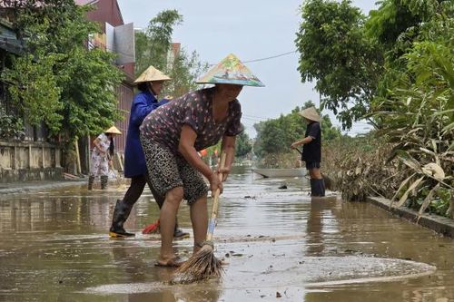 Nhịp sống đang trở lại bình thường ở các xã vùng bãi sông Hồng