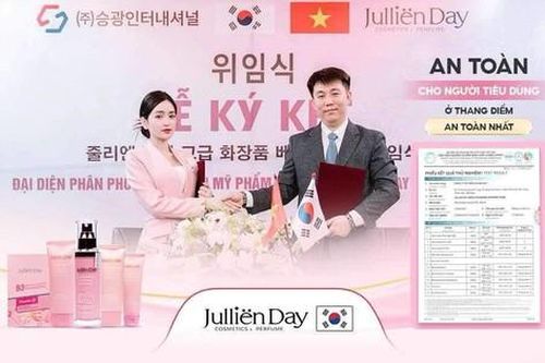 Mỹ phẩm Jullien Day đạt chứng nhận của Bộ Y Tế, Viện kiểm nghiệm và kiểm định chất lượng