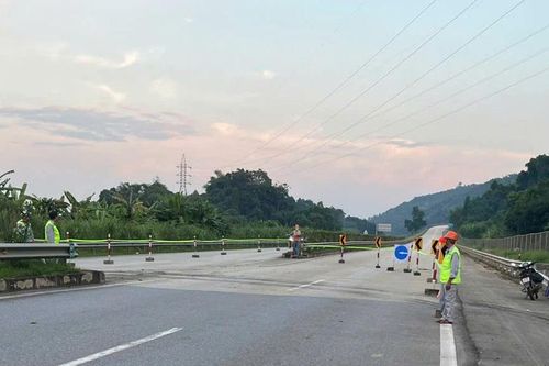 Thông xe trở lại lối lên nút giao IC18 và IC19 (Cao tốc Nội Bài – Lào Cai)
