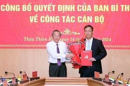 Ban Bí thư điều động, chỉ định ông Phạm Đức Tiến, Ủy viên Ủy ban Kiểm tra Trung ương giữ chức vụ Phó Bí thư Tỉnh ủy Thừa Thiên Huế