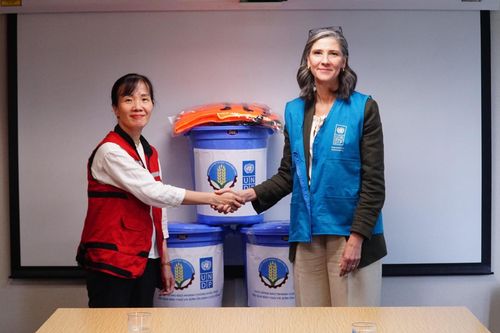 UNDP hỗ trợ 700 bộ đồ dùng gia đình cho trẻ em và cộng đồng bị ảnh hưởng bởi bão Yagi