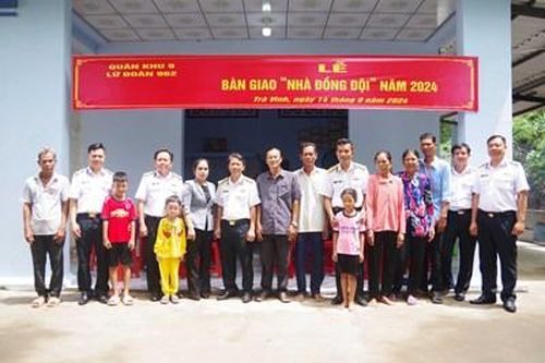 Lữ đoàn 962, Quân khu 9: Bàn giao nhà đồng đội tại tỉnh Trà Vinh