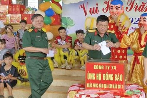 Công ty 74 tổ chức chương trình 'Vui hội trăng rằm' cho hơn 4.000 cháu trên địa bàn