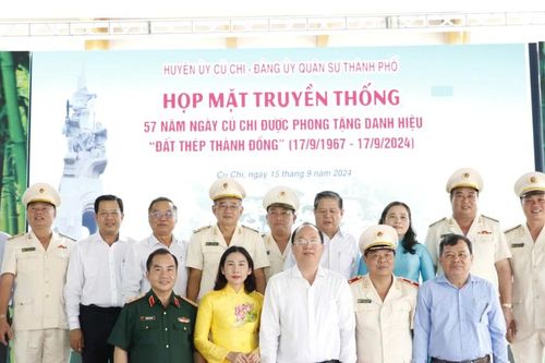Họp mặt truyền thống kỷ niệm 57 năm ngày Củ Chi được phong tặng danh hiệu 'Đất thép thành đồng'