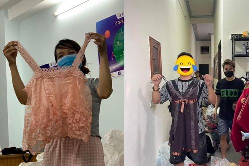 Ngán ngẩm cảnh quần áo không phù hợp... cứu trợ đồng bào vùng lũ