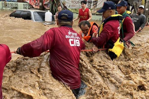 Nước sông Mekong tràn bờ, 2 tỉnh Thái Lan ngập lụt