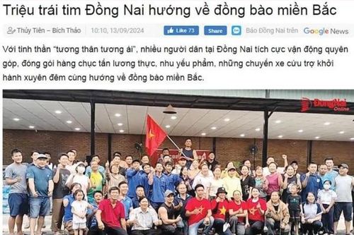 Xúc động video clip Triệu trái tim Đồng Nai hướng về đồng bào miền Bắc