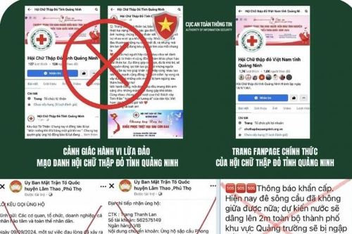 Giả mạo cơ quan nhà nước lừa đảo quyên góp ủng hộ đồng bào vùng bão lũ