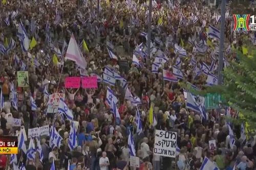 Israel: Biểu tình lan rộng yêu cầu thả con tin