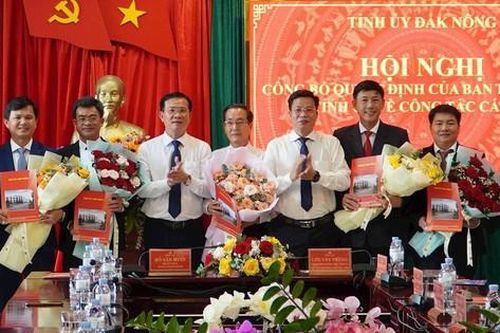 Bổ nhiệm, chỉ định Trưởng Ban Nội chính, Chánh Văn phòng Tỉnh ủy, Giám đốc Sở, Bí thư Huyện ủy...