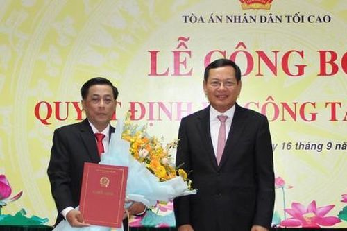 Chánh án Tòa án nhân dân tối cao bổ nhiệm nhân sự mới
