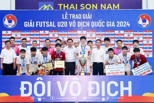 Thái Sơn Bắc lần đầu vô địch Giải futsal U20 quốc gia