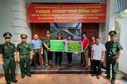 Hải đoàn Biên phòng 38 bàn giao 'Nhà đồng đội' tặng quân nhân gặp khó khăn