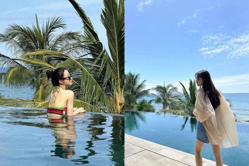 'Bảo bối Hàn Quốc' đăng ảnh diện áo tắm, du lịch tại Việt Nam