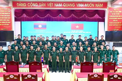 Tập huấn công tác quản lý biên giới cho 40 cán bộ bộ đội biên phòng Lào
