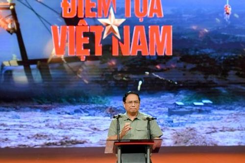 Thủ tướng chia sẻ về '6 điểm tựa Việt Nam', kêu gọi mỗi người 'làm việc bằng hai' để khắc phục hậu quả bão số 3