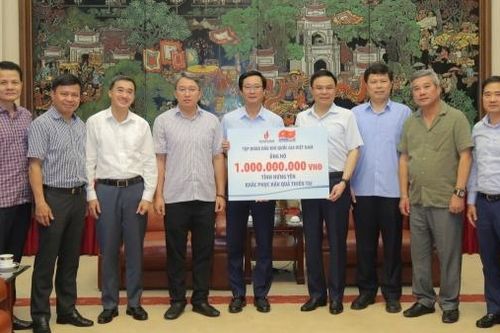 Petrovietnam hỗ trợ tỉnh Hưng Yên 4 tỷ đồng khắc phục hậu quả do bão số 3