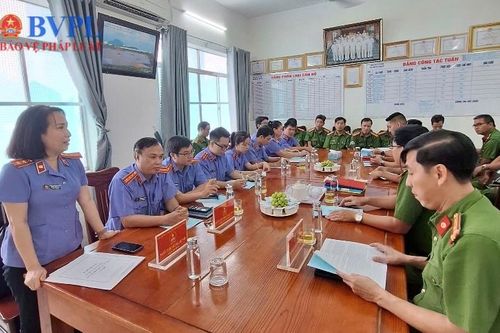 VKSND TP Tuy Hòa trực tiếp kiểm sát tại cơ quan Công an cùng cấp
