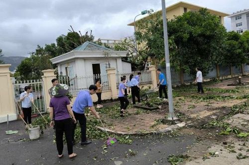 VKSND TP Cẩm Phả tích cực khắc phục thiệt hại sau bão số 3