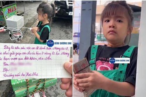 Bé gái bật khóc vì mang tiền đi quyên góp bị từ chối và chuyện đáng yêu phía sau