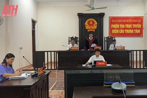 Cải cách tư pháp từ phiên tòa trực tuyến ở Ngọc Lặc